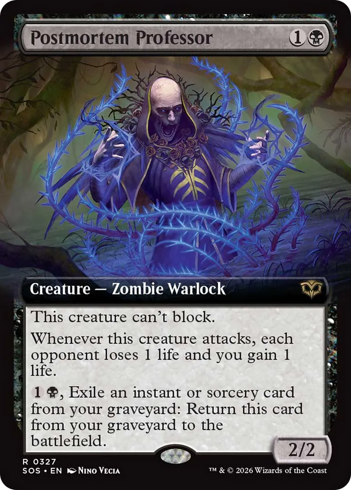 Postmortem Professor (Extended Art) [Secrets of Strixhaven]