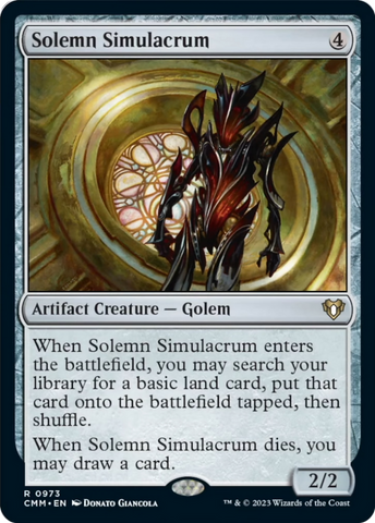 Solemn Simulacrum [Commander Masters]