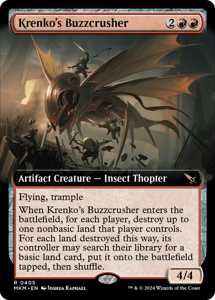 Krenko's Buzzcrusher (Extended Art) [Murders at Karlov Manor]