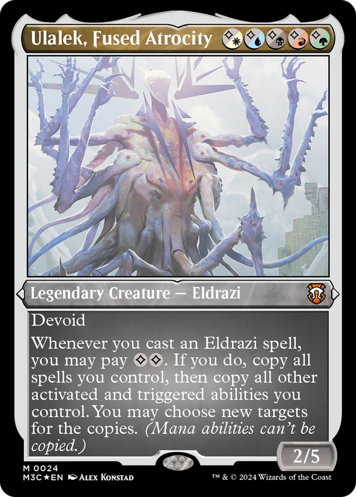 Ulalek, Fused Atrocity (Foil Etched) [Modern Horizons 3 Commander]