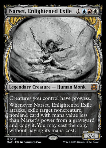 Narset, Enlightened Exile (Showcase Halo Foil) [March of the Machine: The Aftermath]
