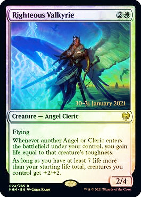 Righteous Valkyrie [Kaldheim Prerelease Promos]