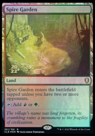 Spire Garden [Commander Legends: Battle for Baldur's Gate Prerelease Promos]