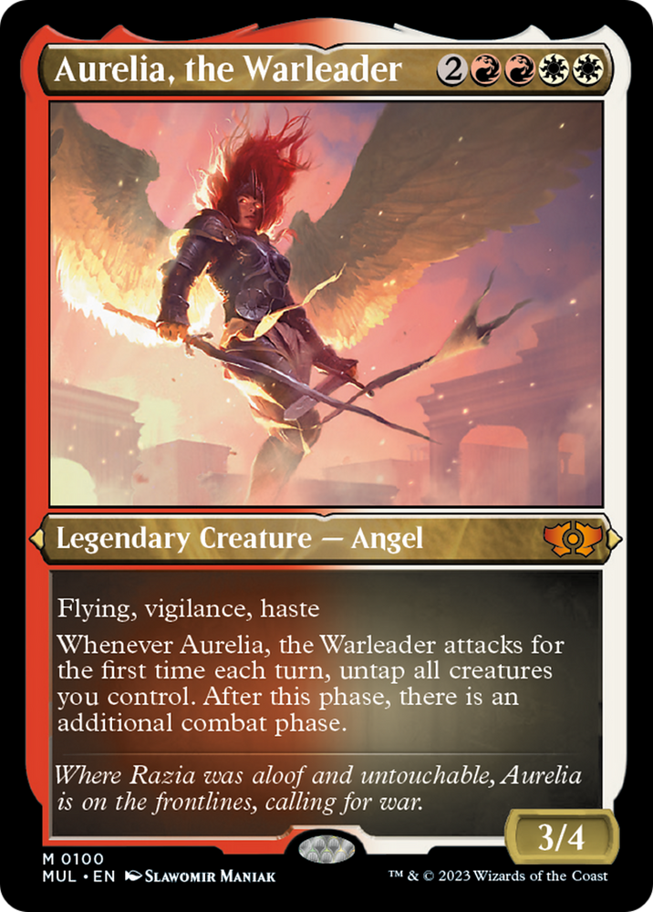 Aurelia, the Warleader (Foil Etched) [Multiverse Legends]