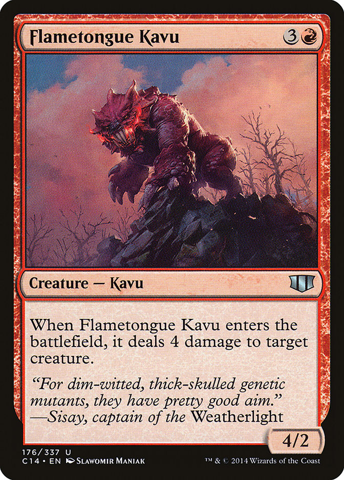 Flametongue Kavu [Commander 2014]