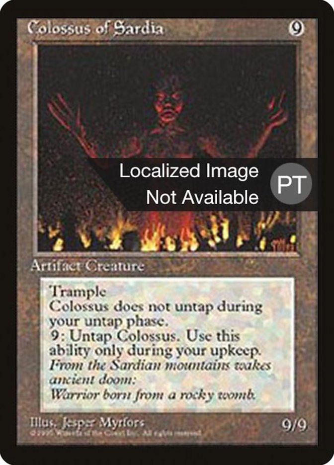 Colossus of Sardia [Fourth Edition (Foreign Black Border)]