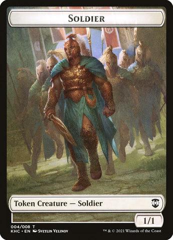 Bird (001) // Soldier Double-Sided Token [Kaldheim Commander Tokens]