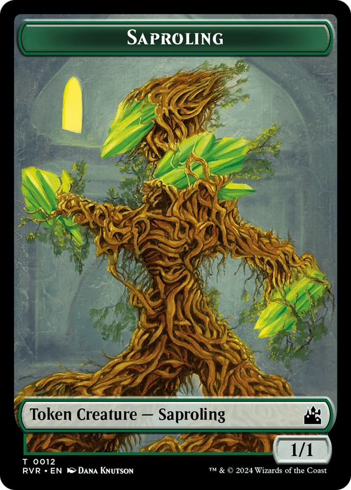 Saproling // Angel (0002) Double-Sided Token [Ravnica Remastered Tokens]