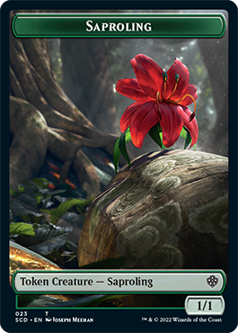 Saproling // Cat Double-Sided Token [Starter Commander Decks]