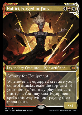 Nahiri, Forged in Fury (Showcase Halo Foil) [March of the Machine: The Aftermath]
