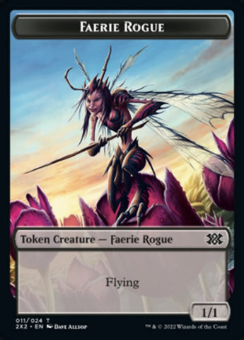 Faerie Rogue // Soldier Double-Sided Token [Double Masters 2022 Tokens]