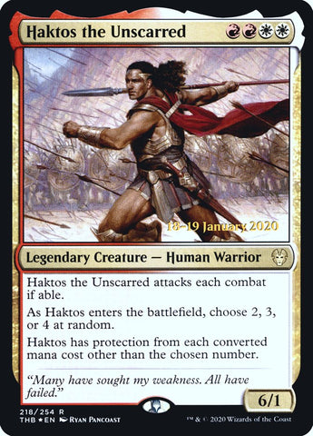 Haktos the Unscarred [Theros Beyond Death Prerelease Promos]