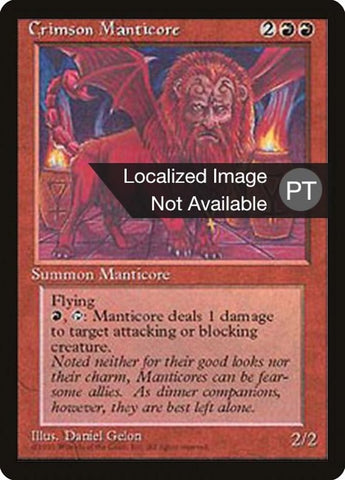 Crimson Manticore [Fourth Edition (Foreign Black Border)]