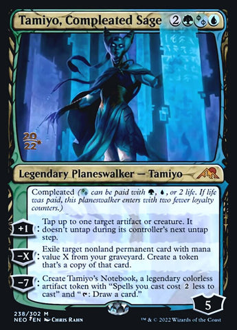 Tamiyo, Compleated Sage [Kamigawa: Neon Dynasty Prerelease Promos]