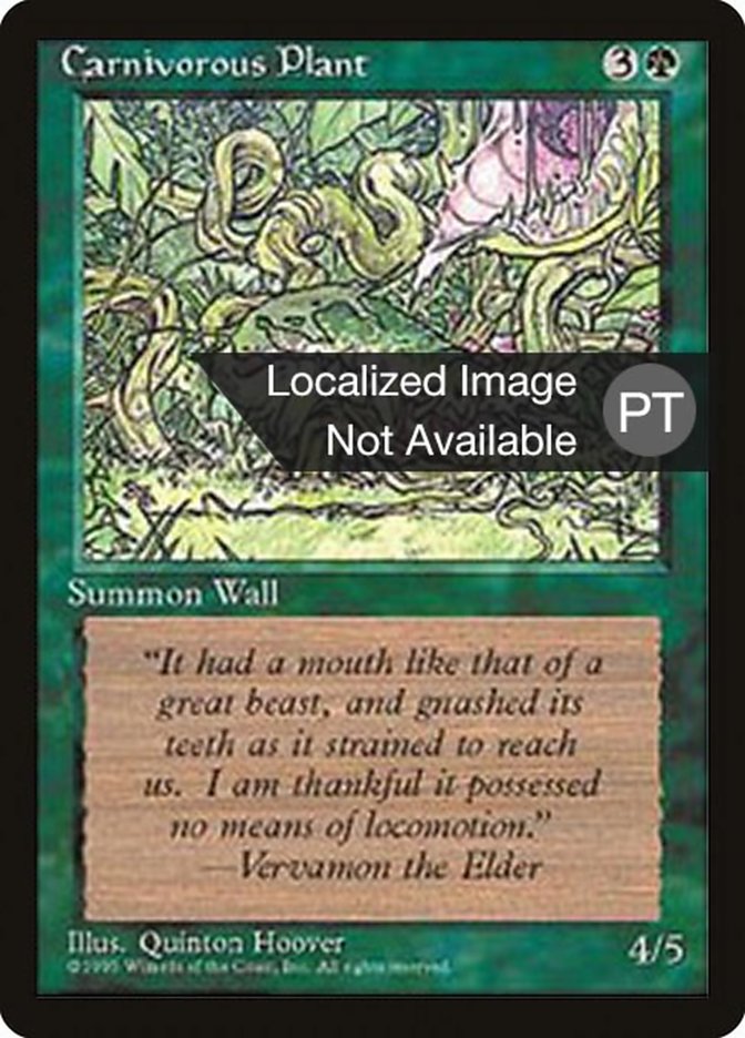 Carnivorous Plant [Fourth Edition (Foreign Black Border)]