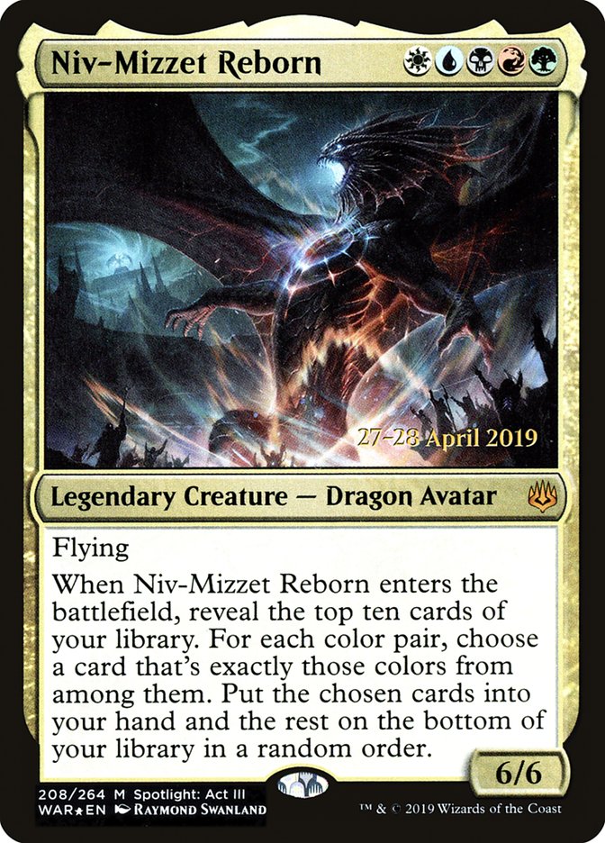 Niv-Mizzet Reborn [War of the Spark Prerelease Promos]