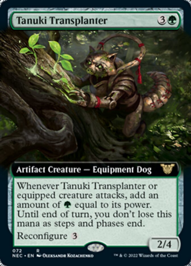 Tanuki Transplanter (Extended Art) [Kamigawa: Neon Dynasty Commander]