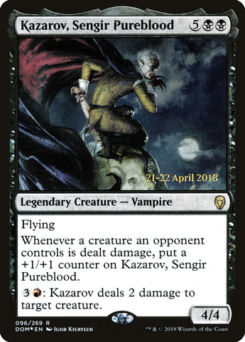 Kazarov, Sengir Pureblood [Dominaria Prerelease Promos]