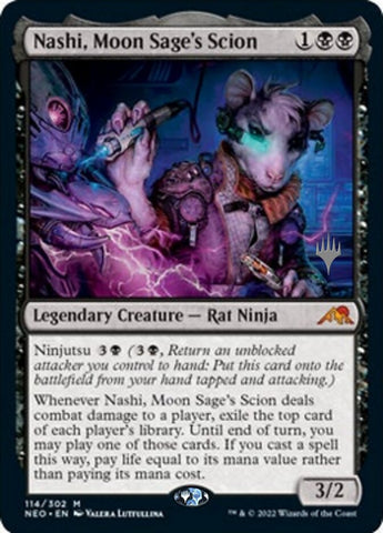 Nashi, Moon Sage's Scion (Promo Pack) [Kamigawa: Neon Dynasty Promos]