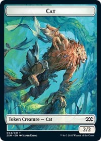 Cat // Servo Double-Sided Token [Double Masters Tokens]