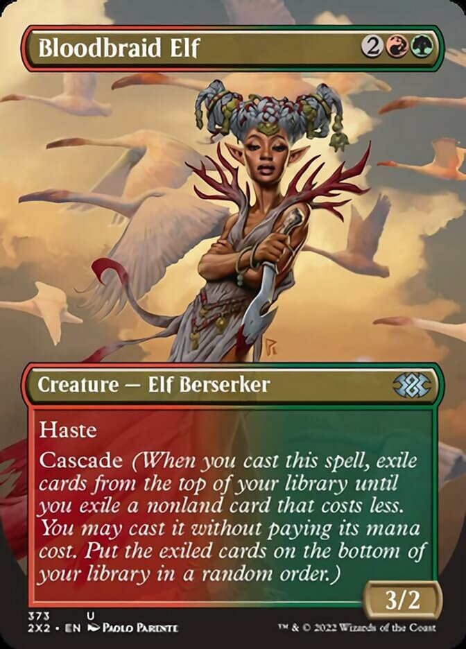 Bloodbraid Elf (Borderless Alternate Art) [Double Masters 2022]