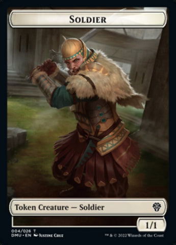 Soldier // Badger Double-Sided Token [Dominaria United Tokens]