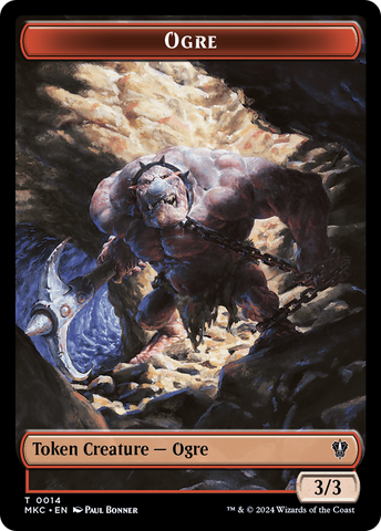 Soldier // Ogre Double-Sided Token [Murders at Karlov Manor Commander Tokens]