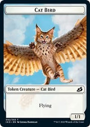 Cat Bird // Human Soldier (005) Double-Sided Token [Ikoria: Lair of Behemoths Tokens]