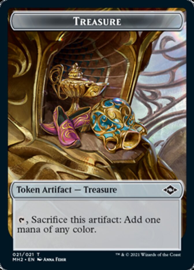 Treasure Token (21) [Modern Horizons 2 Tokens]