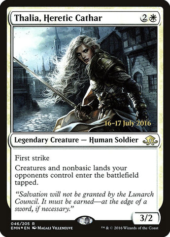 Thalia, Heretic Cathar [Eldritch Moon Prerelease Promos]