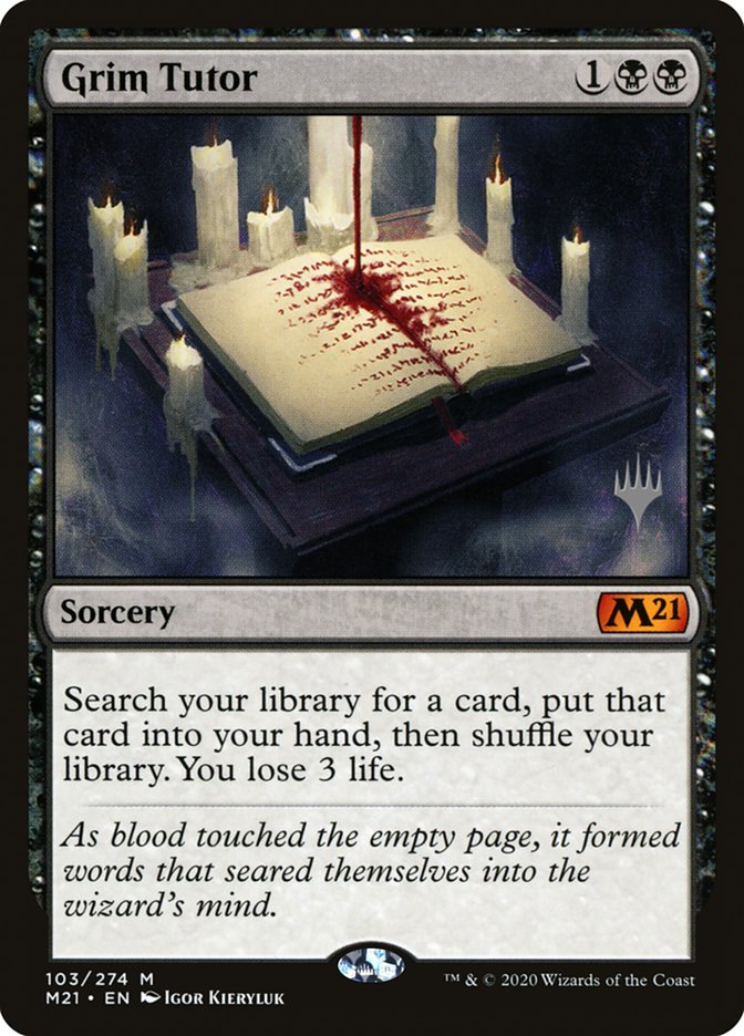 Grim Tutor (Promo Pack) [Core Set 2021 Promos]