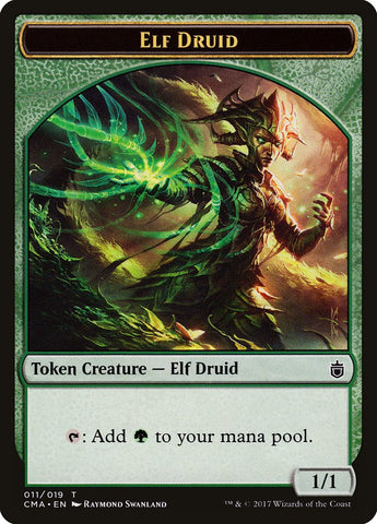 Elf Druid Token [Commander Anthology Tokens]