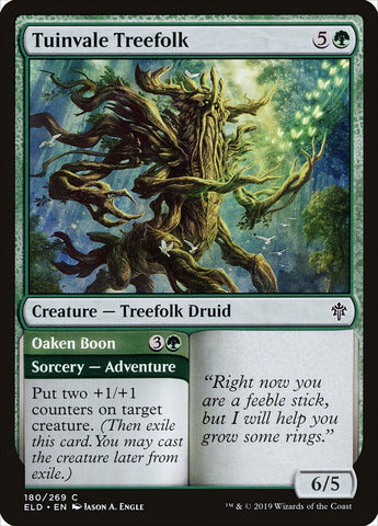 Tuinvale Treefolk // Oaken Boon [Throne of Eldraine]