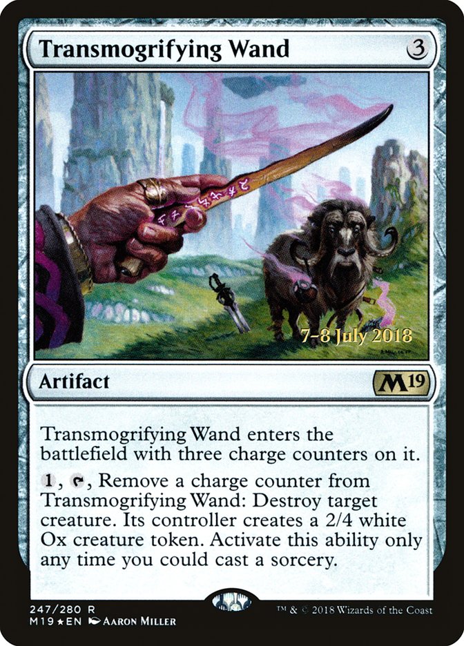 Transmogrifying Wand [Core Set 2019 Prerelease Promos]