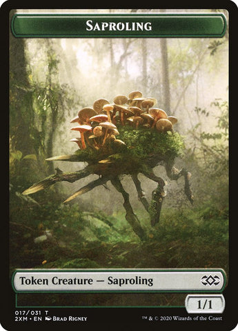 Copy // Saproling Double-Sided Token [Double Masters Tokens]