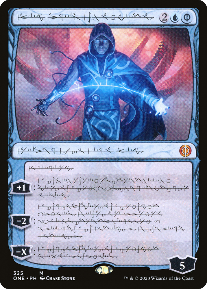 Jace, the Perfected Mind (Phyrexian) [Phyrexia: All Will Be One]