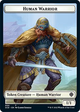 Insect // Human Warrior Double-Sided Token [Starter Commander Decks]