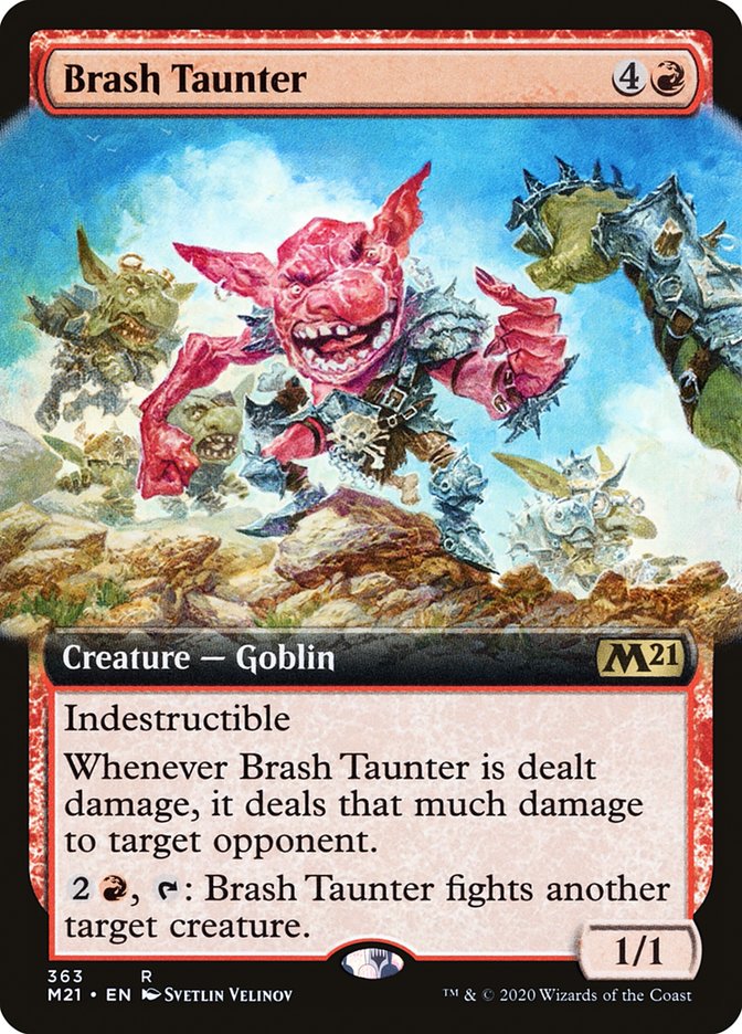 Brash Taunter (Extended Art) [Core Set 2021]