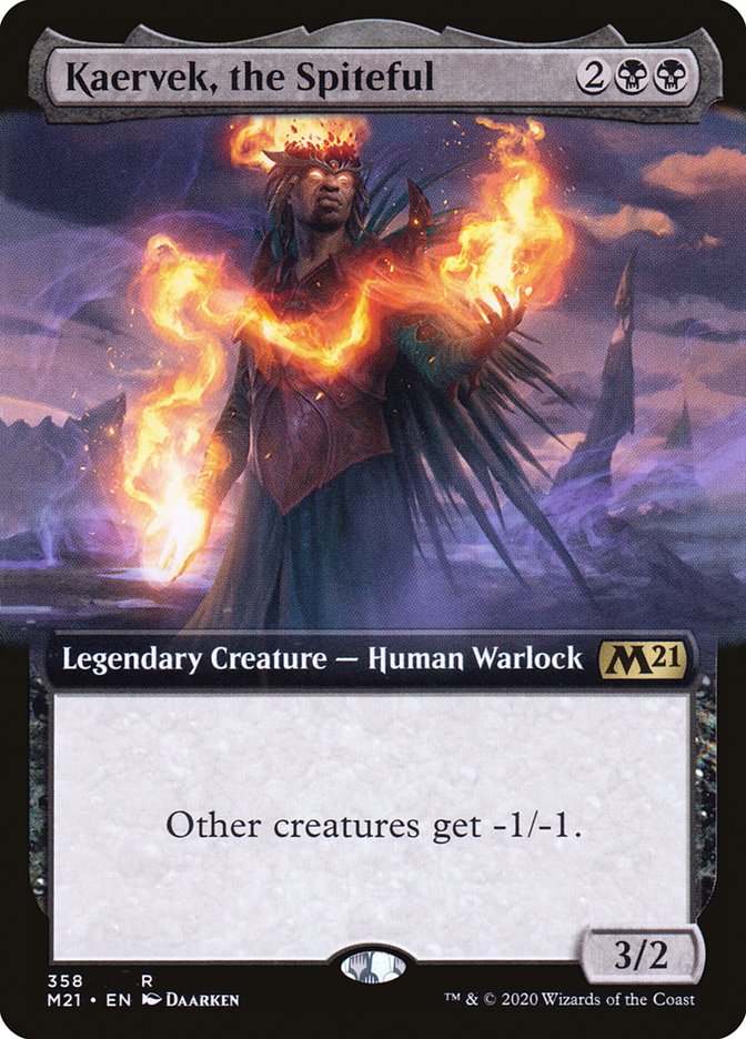 Kaervek, the Spiteful (Extended Art) [Core Set 2021]