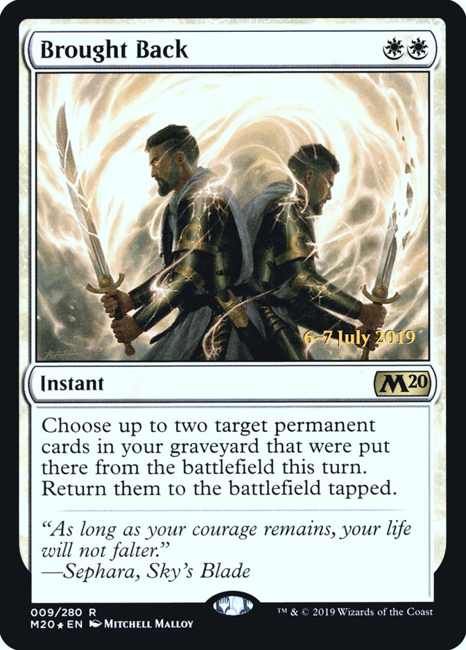 Brought Back [Core Set 2020 Prerelease Promos]