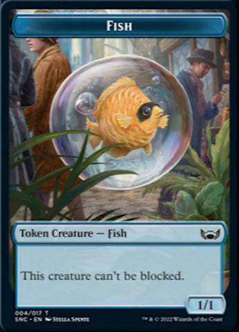 Fish // Citizen Double-Sided Token [Streets of New Capenna Tokens]