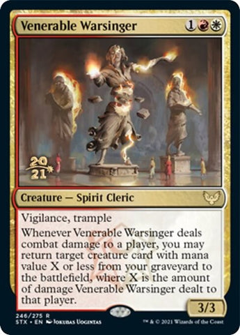 Venerable Warsinger [Strixhaven: School of Mages Prerelease Promos]