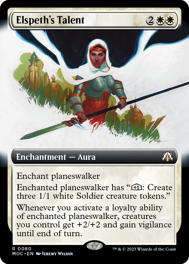 Elspeth's Talent (Extended Art) [March of the Machine Commander]