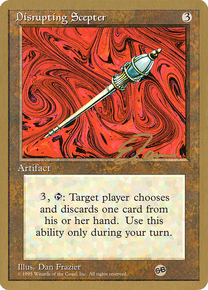 Disrupting Scepter (Eric Tam) (SB) [Pro Tour Collector Set]