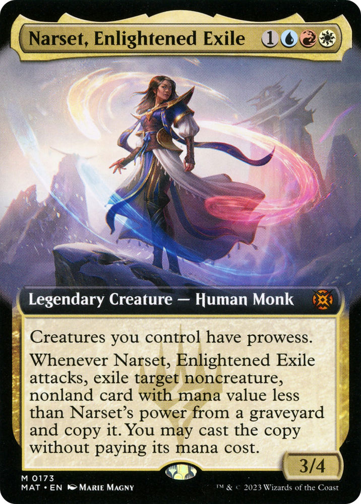 Narset, Enlightened Exile (Extended Art) [March of the Machine: The Aftermath]