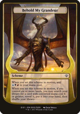 Behold My Grandeur (Schemes) [Archenemy: Nicol Bolas Schemes]