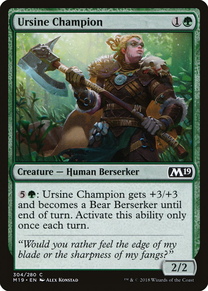 Ursine Champion [Core Set 2019]