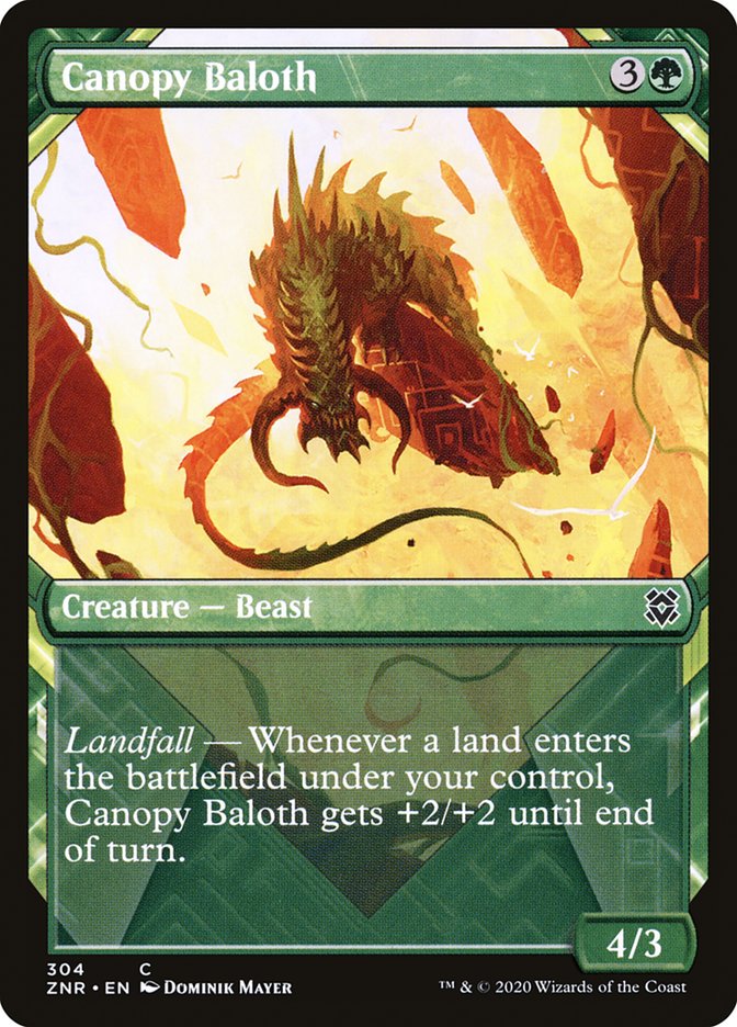 Canopy Baloth (Showcase) [Zendikar Rising]