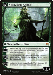 Nissa, Vastwood Seer // Nissa, Sage Animist [Magic Origins Prerelease Promos]