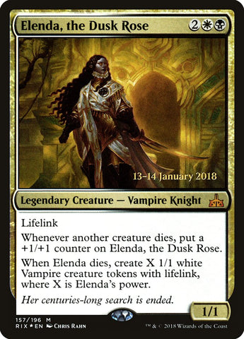 Elenda, the Dusk Rose [Rivals of Ixalan Prerelease Promos]